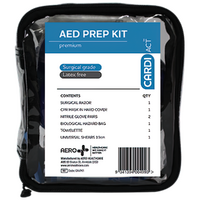 CARDIACT AED Premium Prep Kit 14 x 16 x 6cm