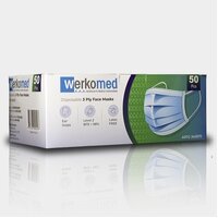 Werkomed Surgical Face Mask Level 2 Earloops - 50 Pack