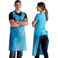 Shield Right Blue Aprons Disposable Packs Of 100