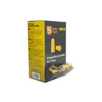 Shield Right Earplugs Uncorded Yellow Box of 200