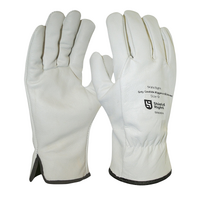 Shield Right Grey Cowhide Riggers Gloves