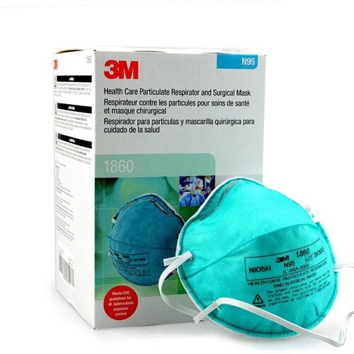 3M 1860 Cupped Particulate Respirator &amp; Surgical Mask 20 Pack