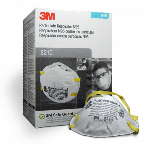 3M 8210 Face Mask Respirators P2 Rating 20 Pack
