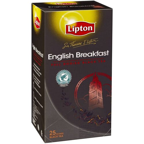 TEA BAGS LIPTON SIR THOMAS ENGLISH BREAKFAST 25&#39;S