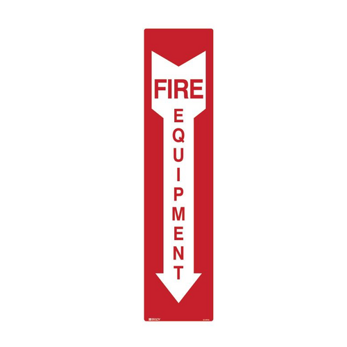 Fire Equipment Sign - Fire Equipment Arrow Down