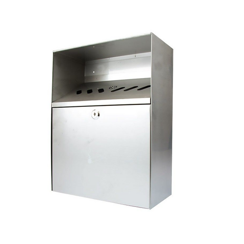 Wall Mounted Ash Bin, Stainless Steel