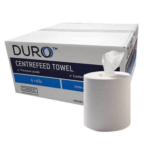 Duro Centrefeed Coreless Towel 300 metre x 19cm 3019C