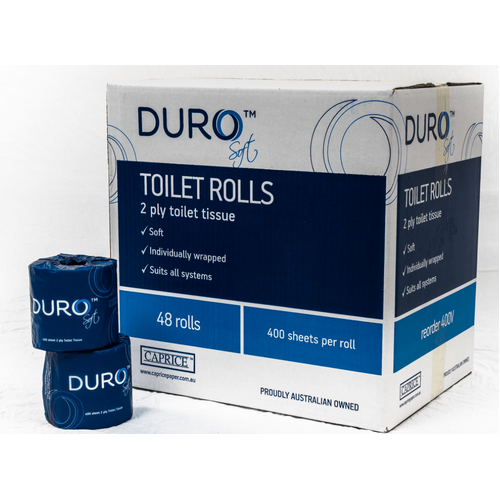 Duro Premium Toilet Roll 2 Ply 400 Sheets X 48 Rolls