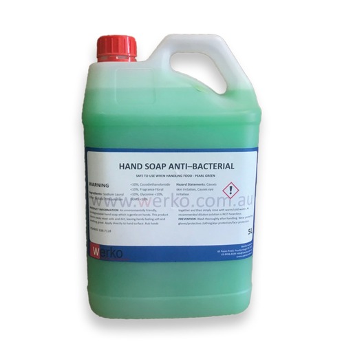 Shield Right Anti-Bacterial Green Liquid Hand Soap 5 Litres