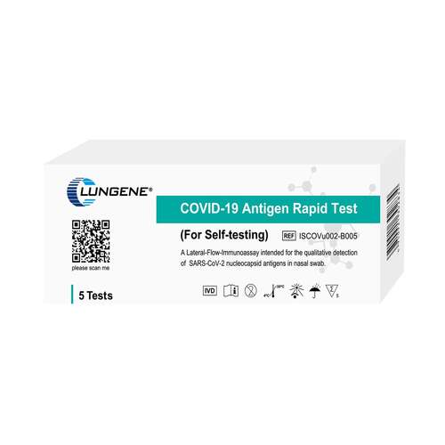 Clungene Covid-19 Rapid Antigen Self Test Nasal Swab 25 Pack