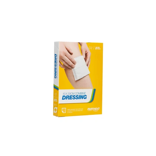 D2, Combine Dressing, 10 x 20cm, 2pk