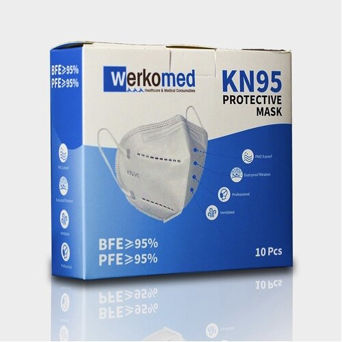 KN95 Respirator Mask 10 Pack (N95 P2 Equivalent) - Packs of 10