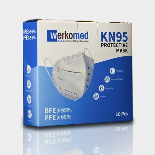 KN95 Respirator Mask 10 Pack (N95 P2 Equivalent)