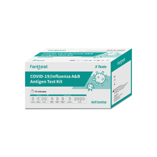 Fanttest COVID-19 / Influenza A&amp;B Antigen Test Kit 5 Pack