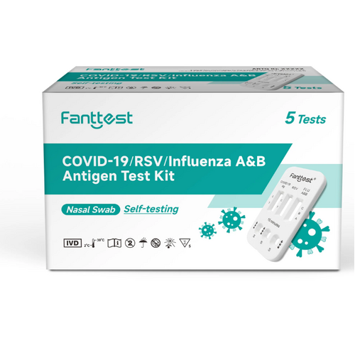 Fanttest 4-in-1 Rapid Antigen Test Kit (Nasal)   COVID-19 / RSV / Influenza / A&amp;B