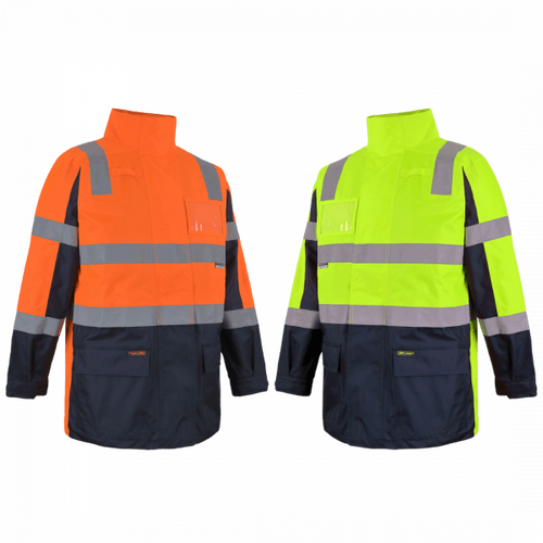 JBs Wear Hi Vis Visionary Jacket With Concealed Hood Day And Night  6DNCJ