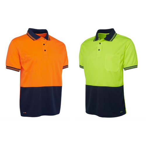 JBs Wear Hi Vis Short Sleeve Traditional Polo Shirt 6HVPS