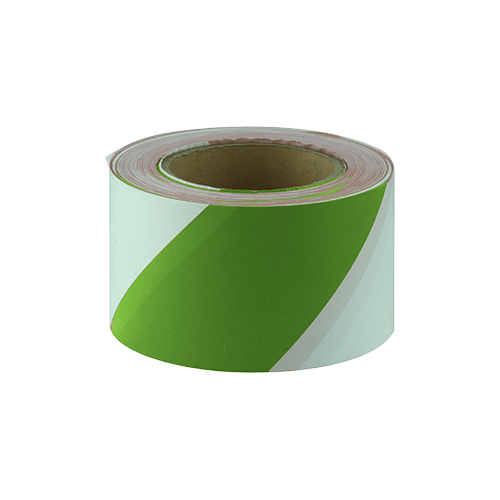 Maxisafe Green &amp;amp; White Barricade Tape 75MM X 100M