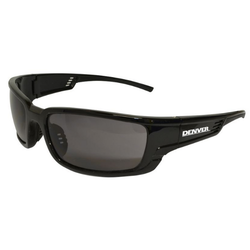 Denver Safety Glasses Black Frame EDE307 - 12 Pack