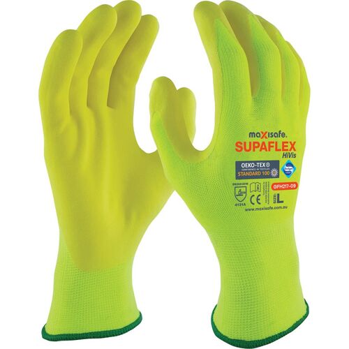 SupaFlex Hi-Vis Yellow Glove