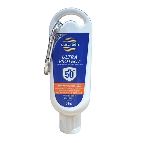 SPF 50+ Suncreen Lotion, 50ml with Carabiner
