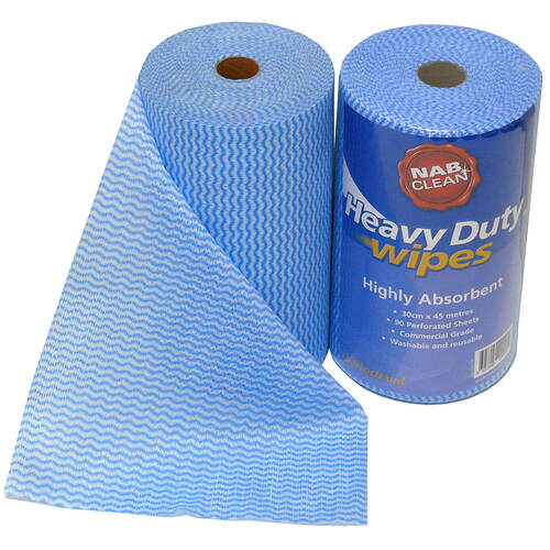 Blue Heavy-duty Wipes, 90 Sheets 