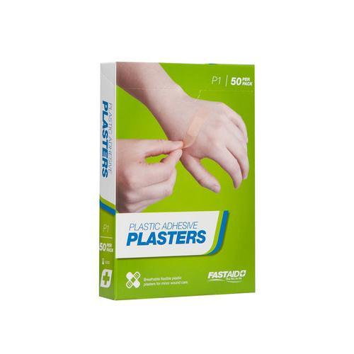 P1, Adhesive Plasters, Plastic, 72 x 19mm, 50pk