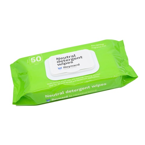 Reynard Neutral Detergent Wipes 50 Pack RHS201
