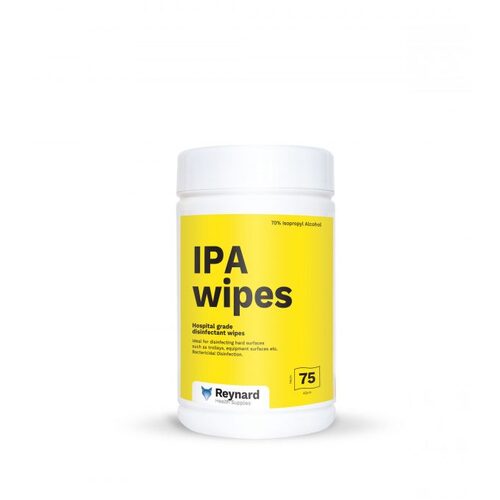 Reynard IPA Surface Disinfection Wipes 75 Pack RHS409 - Carton of 12