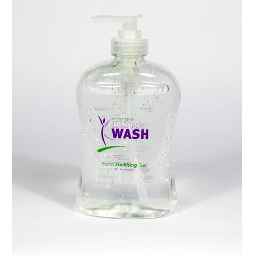 Ultra Wash Anti Bacterial Hand Sanitizer Gel 500ml Pump