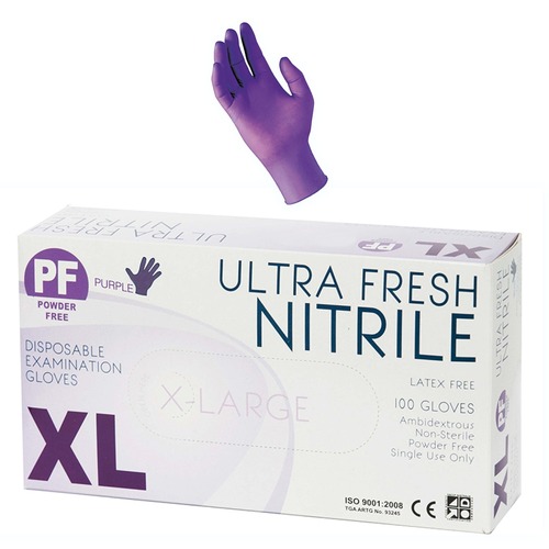Purple Nitrile Powder Free Exam Glove
