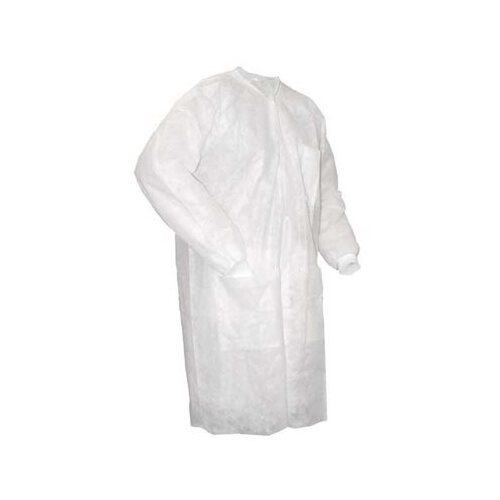 Disposable Lab Coats Non Woven Double Stitched - Pack of 10