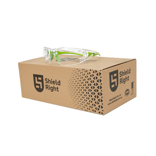 Shield Right Pro Safety Glasses Clear - Carton of 300