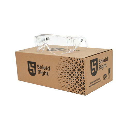 Shield Right Visitor Safety Glasses Clear - Carton of 300