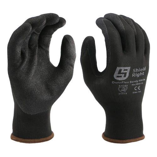 Shield Right DuraFlex Sandy Nitrile Glove - 12 Pack