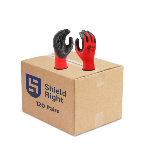 Shield Right UltraGrip Latex Work Gloves - Carton of 120