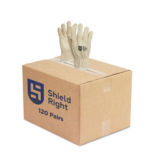 Shield Right Beige Premium Riggers Gloves - Carton of 120