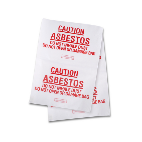 Printed Asbestos Bags - 900mm x 600mm x 200um