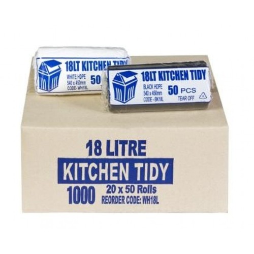 Shield Right Kitchen Tidy 18L, White  (Carton of 1000)