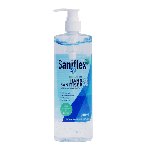 Saniflex Rinse Free Hand Sanitiser 500ml Bottle With Plunger