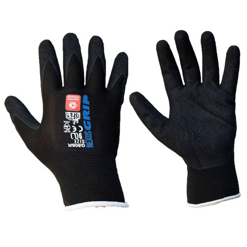 Nexus Grip Black Nitrile Nylon Glove 13 Gauge